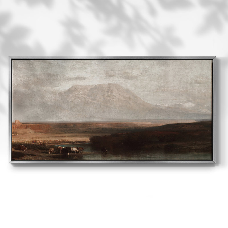 Série nautique-CCCCL XXII - Toile tendue avec châssis tendue, prête à être accrochée, H 21 po x l 41 po, Argent argent