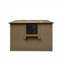 Remise de rangement extérieure en métal 10 pi x 8 pi avec fenêtre et support à fleurs, remise à outils verrouillable à deux portes, remise de jardin imperméable et imperméable pour patio, brun noir