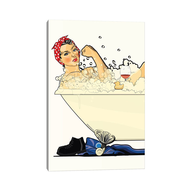 «We Can Do It in the Bath», impression sur toile tendue, H 26 po x l 18 po x P 1,5 po