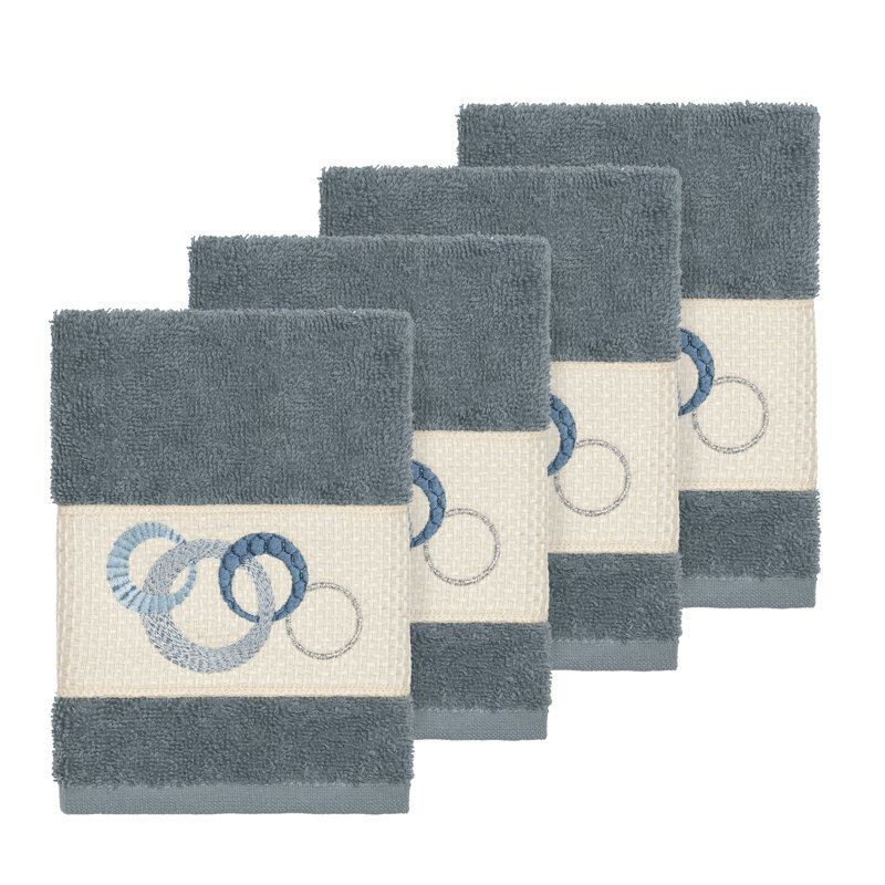 Gant de toilette Annabelle, Bleu sarcelle