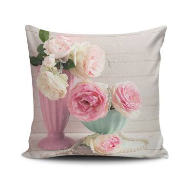 Decorative Cushion Cover, 17 x 17 Inches, 50% Cotton / 50% Polyester | Machine Washable at 104°F, Ironable, Concealed Zip Closure | Perfect for Living Room, Bedroom, and Stylish Home Décor