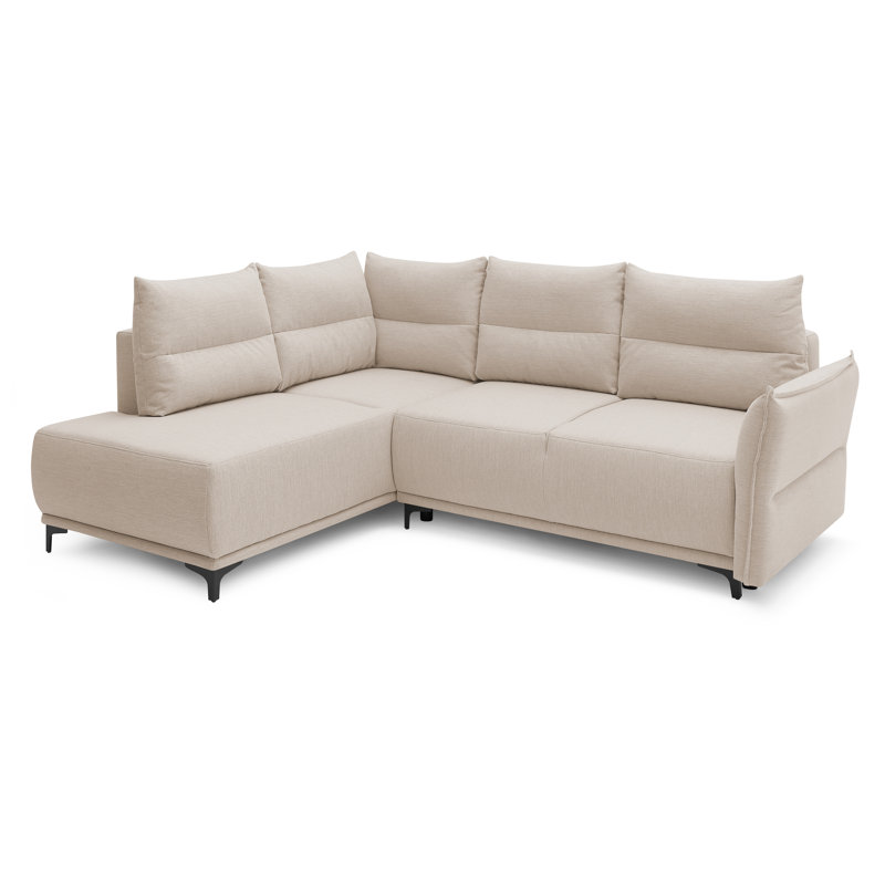 Bielecki 3 Seater Sofa Bed, Light Grey, Left Hand Facing