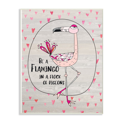 «Be a Flamingo Dessin», impression