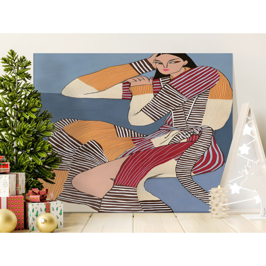 Bold Geometric Woman Canvas Print