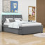 Lit plateforme tapissier classique avec lit gigogne simple Prarthana-1063275877-1063275874