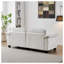 Canapé modulaire modulaire en chenille 2 places beige avec connecteurs en métal-218551669-218551668