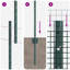 100cm H x 1000cm W Metal Border Fencing