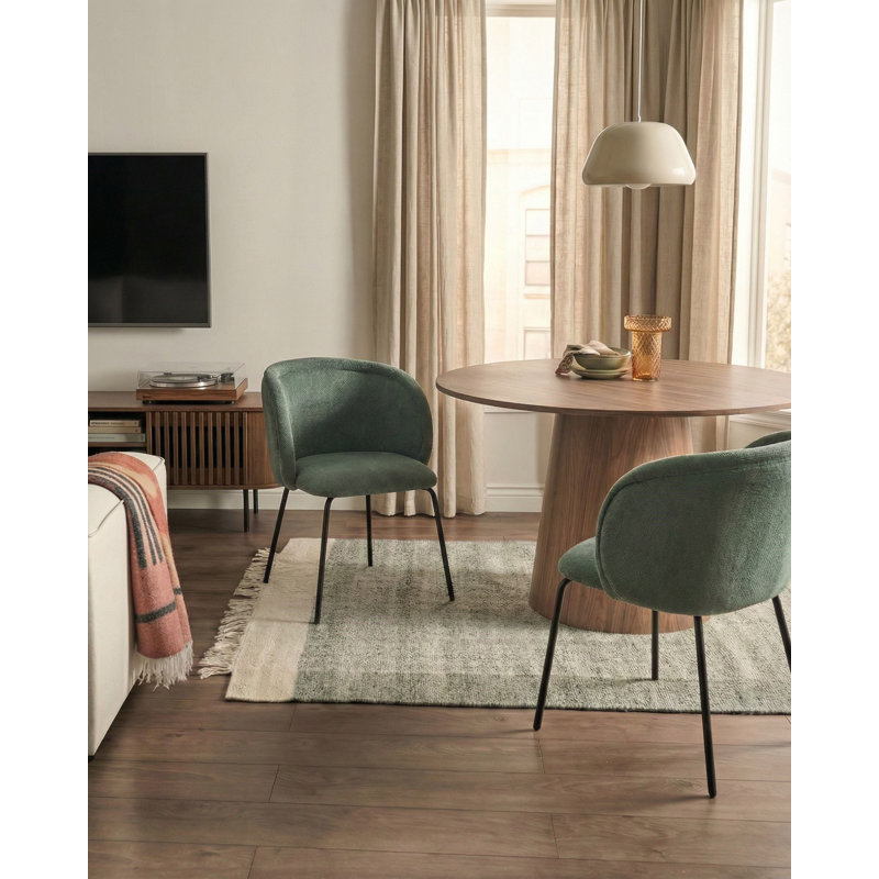 Upholstered Dining Chair, Light Green