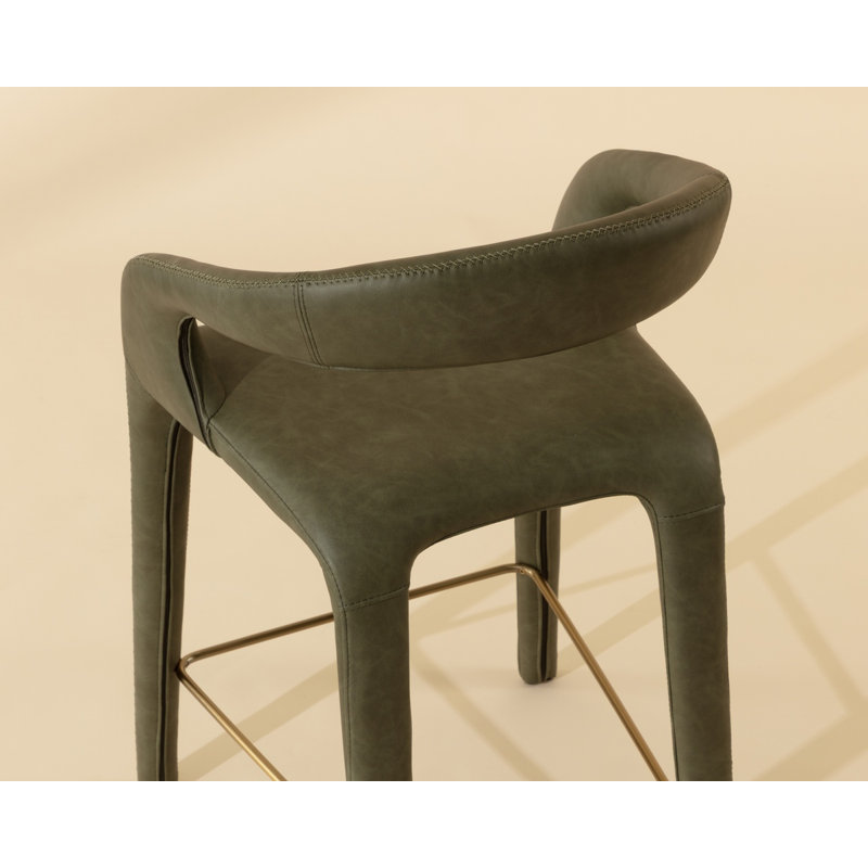 Atika Upholstered Bar Stool, Ivanhoe Pine, Counter Stool (26" Seat Height)