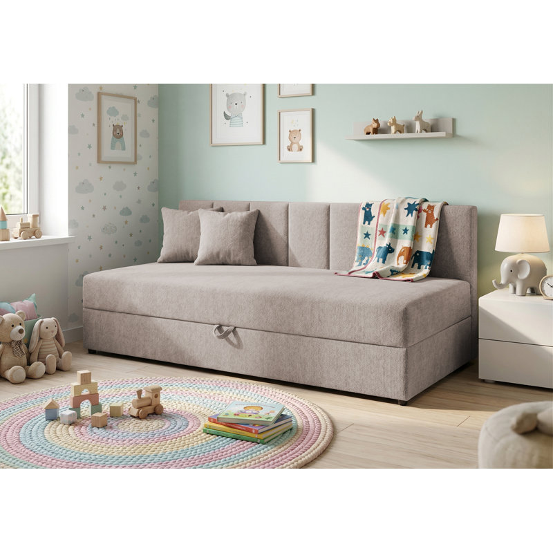 Lenny Upholstered Daybed, Taupe