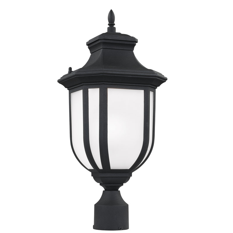 Tête de lanterne câblée à 1 lumière H 20,5 po Carterton, Bronze antique, Non