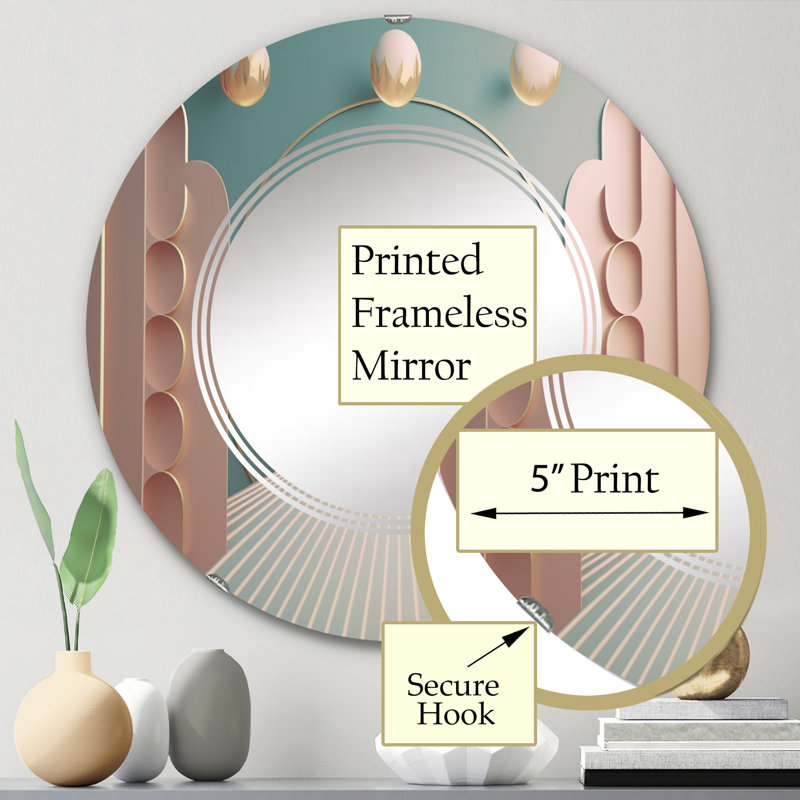 Fenagh - Modern Wall Mirror Round, 24 po x 24 po