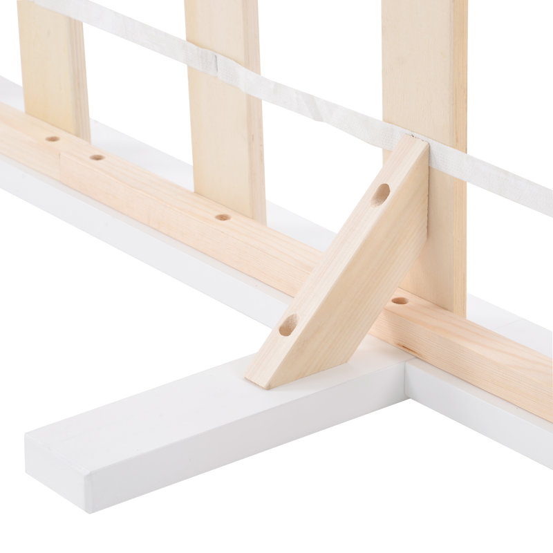 Solid Wood Bed, Double (4'6)