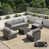 Brown Rattan Light Gray