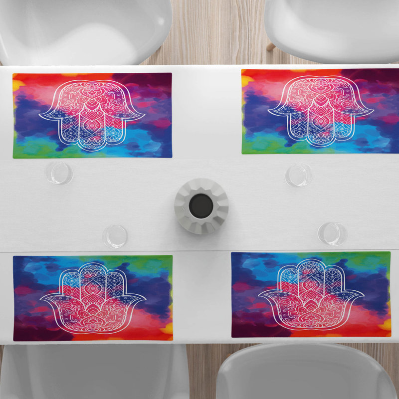 Polyester Abstract Rectangle Placemat