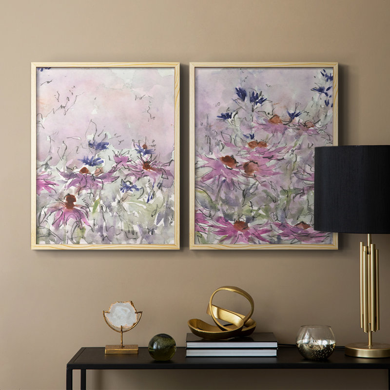 Impression florale I-Premium de Floral Entertainment - prête à être accrochée - aucun clou requis - aucun clou requis