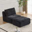 Méridienne simple moderne en mousse à mémoire de forme avec repose-pieds en tissu velours côtelé sans assemblage avec coussins-116723674