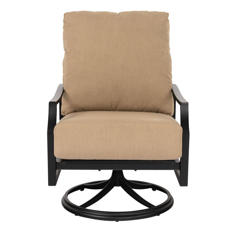 Chaise berçante pivotante, Graphite, Tissu de voile