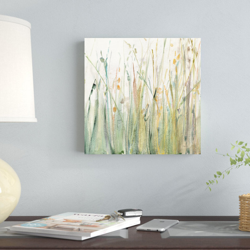 «Spring Grasses I» par Avery Tillmon, reproduction d'art sur toile tendue, H 8 po x l 12 po