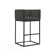 Upholstered Counter Stool with Metal Frame