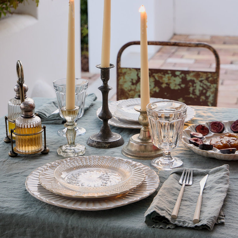 Assiettes à hors-d'œuvre en verre Cristal, transparentes