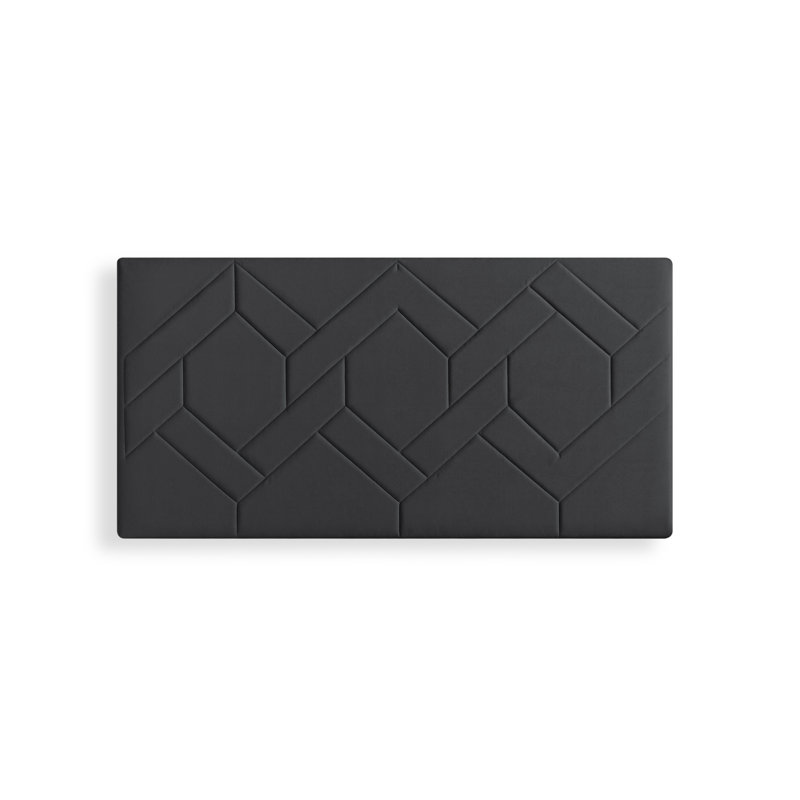 Upholstered Headboard, Small Double (4'), Black