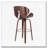 PU Faux Leather Swivel Height Bar Stools, wood Frame-1787444226