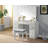 Ensemble coiffeuse et tabouret Garitte