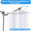 Shower System: 8-Inch Square Rainfall & Handheld Shower Head Combo With Adjustable Extension Arm