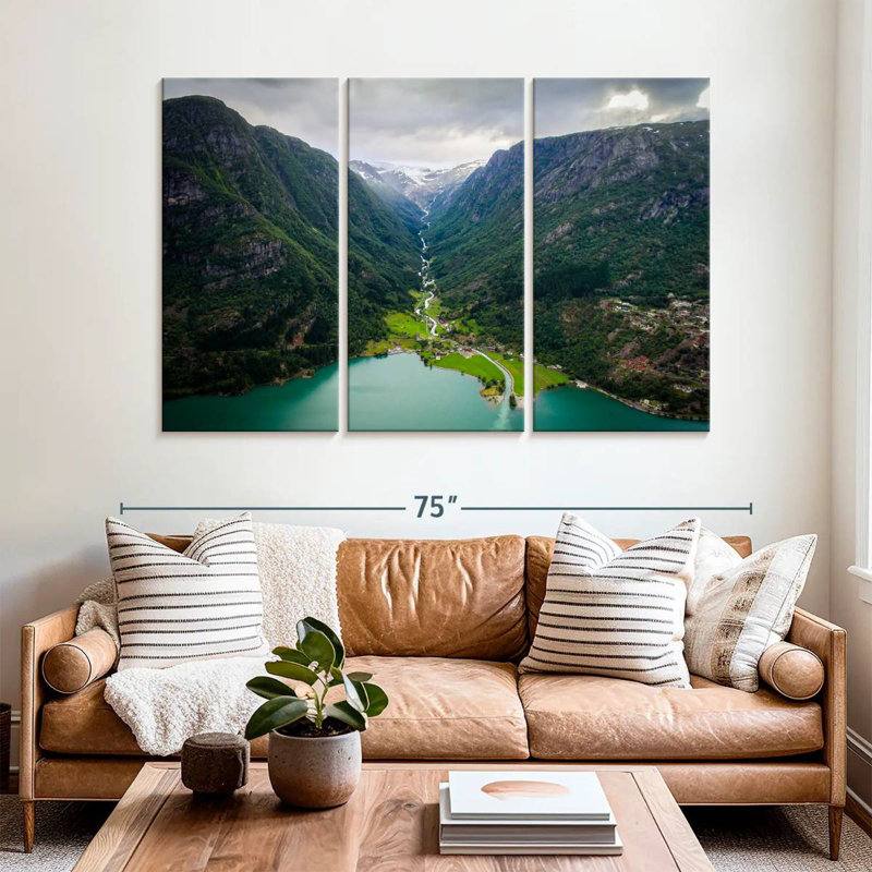Syd Odda Mountain Scene, 36" H x 57" W