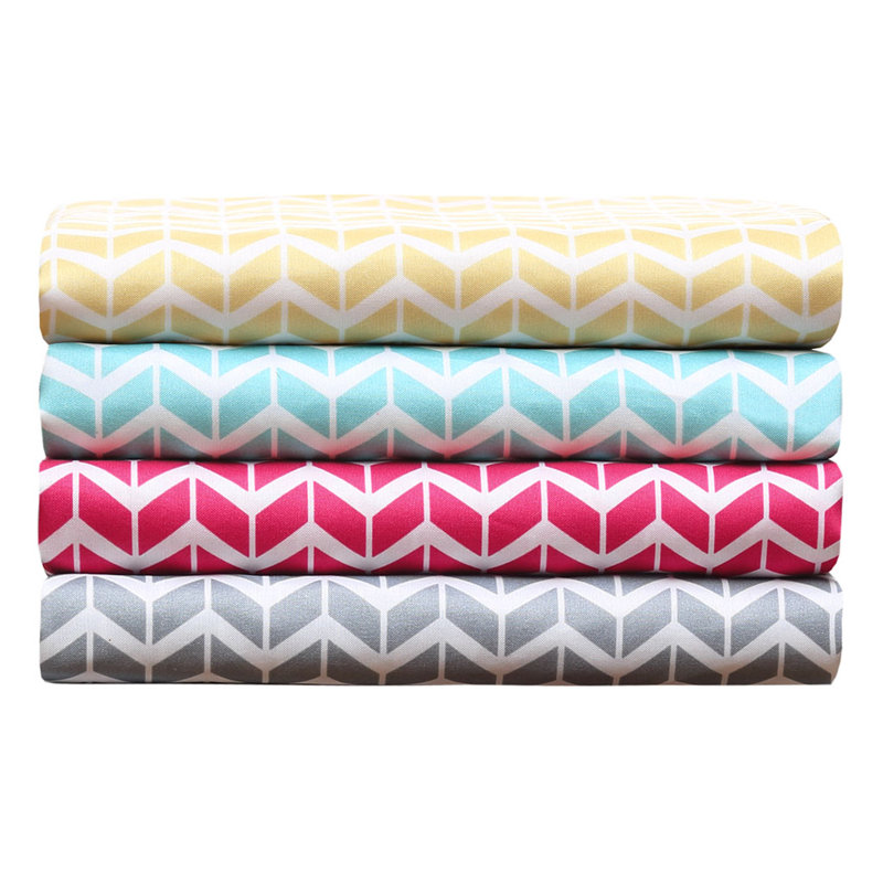 Ensemble de draps en microfibre Gracie Mills, Ensemble de draps pour lit simple avec un drap-hou, Formes géométriques roses
