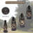 Metal Rustic Deer Silhouette Night Light Table Lantern Electric Plug-in Small Lamp for Cabin Lodge Farmhouse or Western Decor