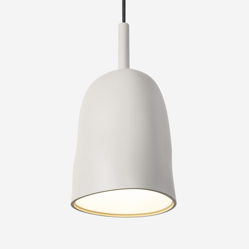 Vessel Pendant Light, Stone, 21" H x 14.5" W x 9" D, Black