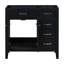 Base de meuble-lavabo moderne 36 "avec grand rangement Yachton (lavabo non inclus)