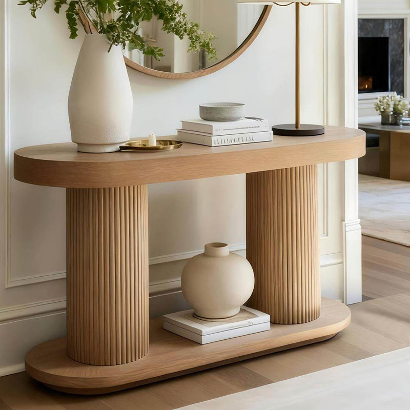 Console simple de style nordique, 31.5" H x 78.7" L x 15.7" W