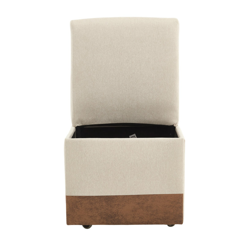 Ensemble de deux chaises pivotantes 360 degrés rembourrées et rembourrées avec rangement pour diverses utilisations