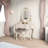 39.37"White Luxurious Vanity Set-637859902