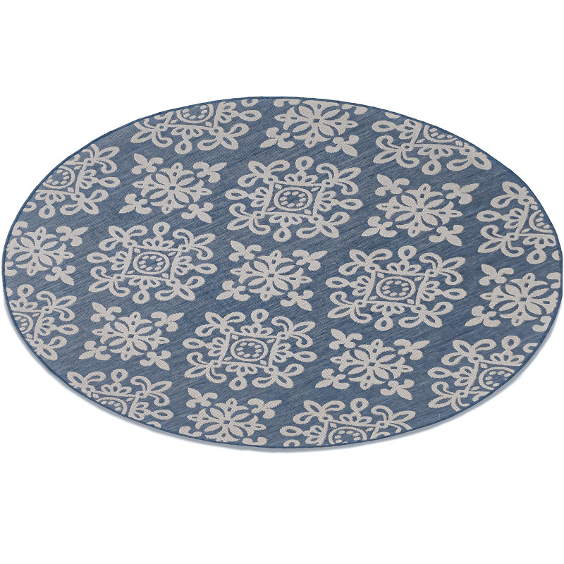Tapis d'intérieur / extérieur Clarklake Zaltan, Rond 6 pi 7 po