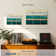 Avery Parallel Lines On Teal