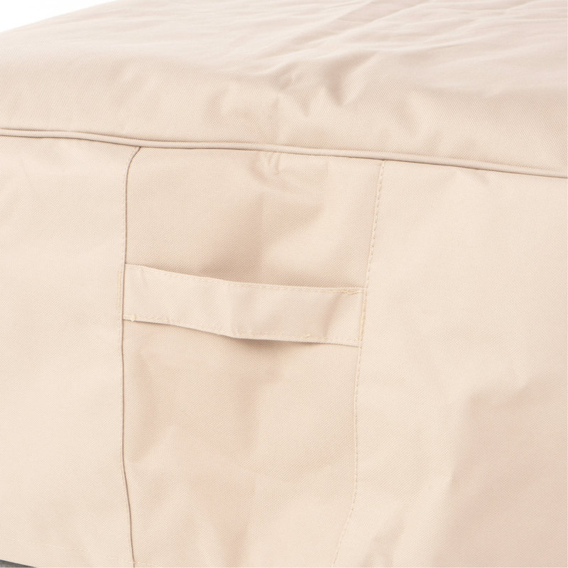 Coussin de remplacement pour chaise longue d'extérieur résistant aux intempéries, beige