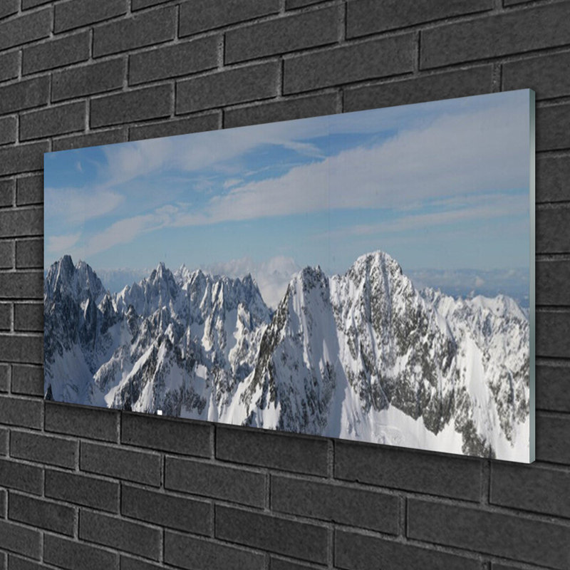 Mountains - No Frame Print on Glass