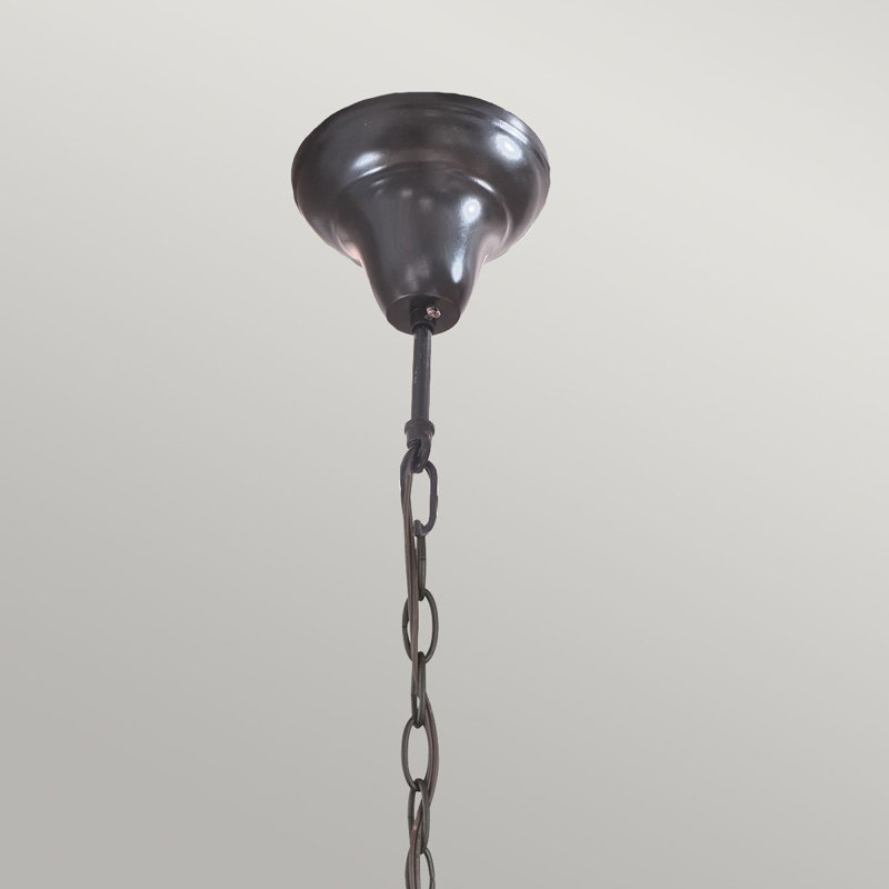 Riffe 3 - Light Vintage Bronze Dome Pendant