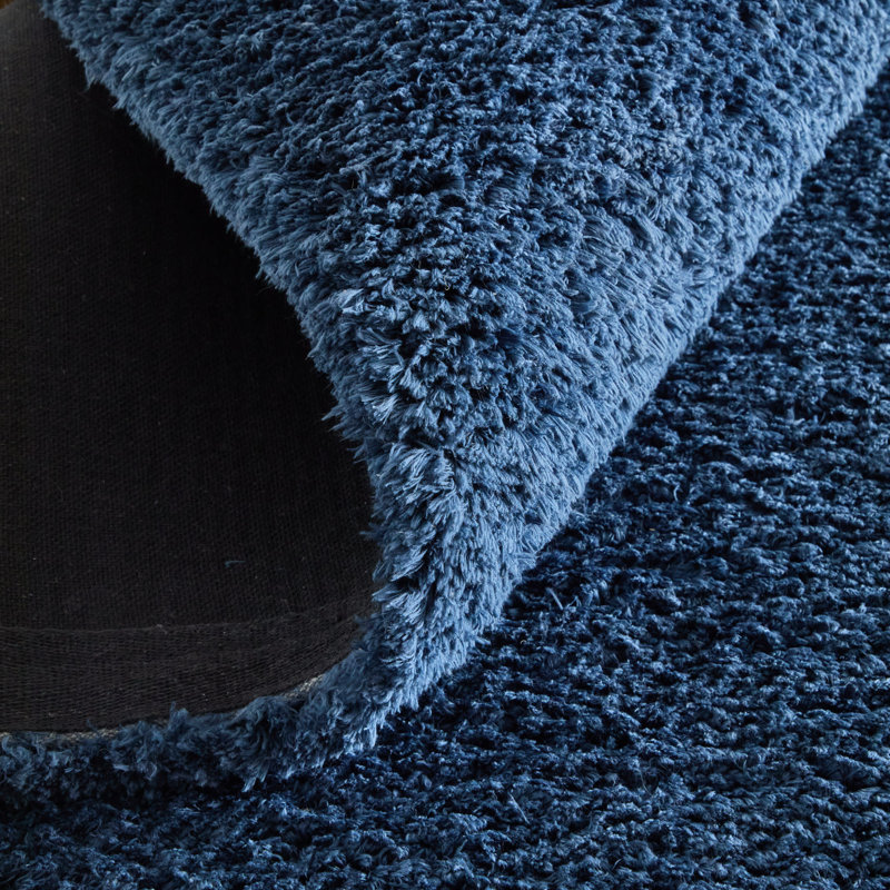 Tapis moderne uni Tula, Blue, Rectangle 10 pi x 14 pi