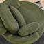 Fauteuil demi-tonneau pivotant avec repose-pieds Modern