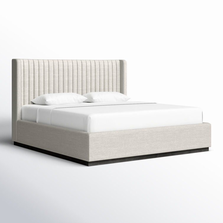 Danton Upholstered Wingback Bed