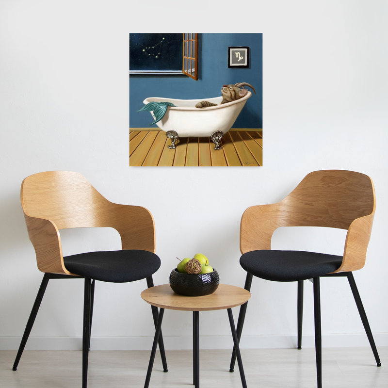 Art contemporain Capricorne, H 24 po x l 24 po