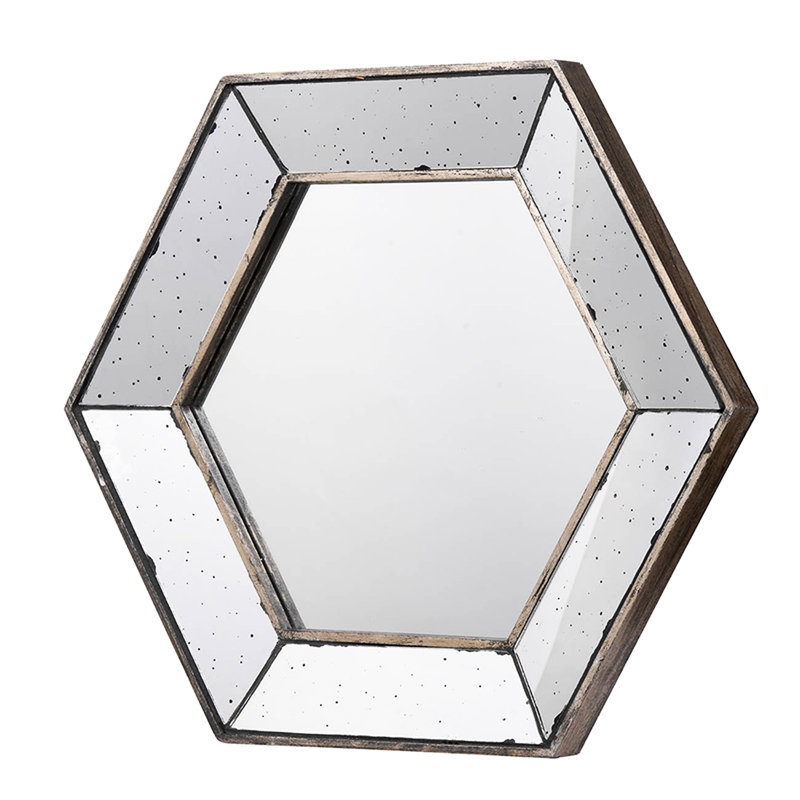 Miroir mural 21 "X 18" Hexagon