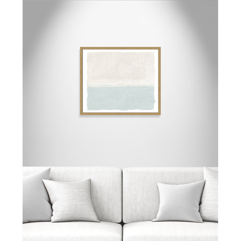 «Ocean Tides II», reproduction de paysage par Natalie Carpentieri, 25.5'' W x 21.5'' H, Impression encadrée