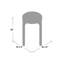tabouret de bar 12,5 po stacking Thurston