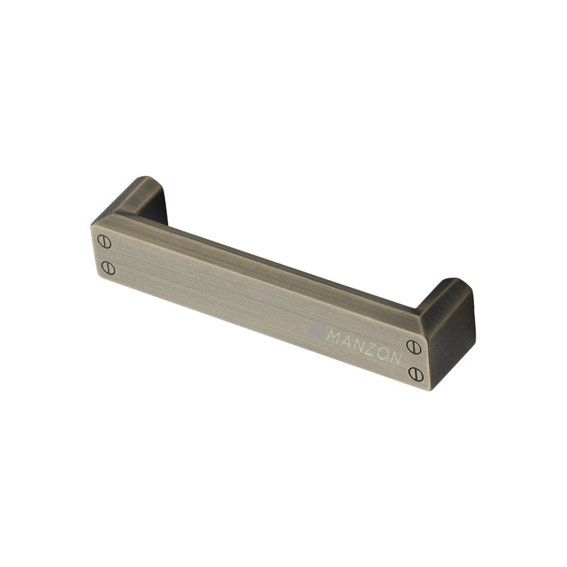 Platform Cabinet 5 1/16" Center to Center Bar Pull, Burnished Brass
